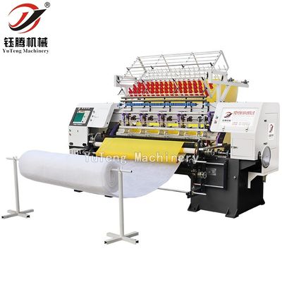 ダウンコート縫製のための自動ロックシッチクイルトリングマシン 多機能