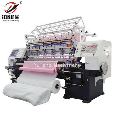 産業用ロック縫合クイールティングマシン マルチニードル 高速800RPM