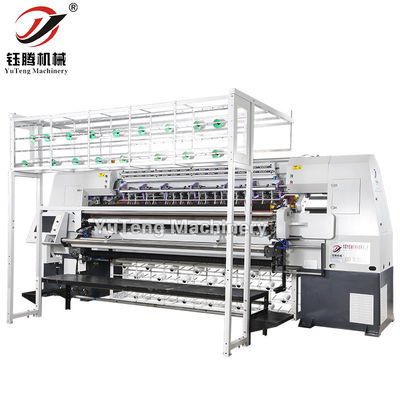 高速100-1000RPM マルチニードルクイルトリングマシン 床棚製作用 2450MM の作業幅と 80MM の縫製厚さ